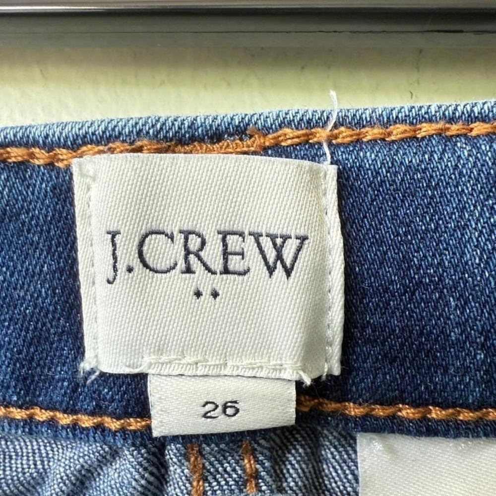 J.‎ Crew Womens Denim Shorts Size 26 Frayed Hem Casual Blue - Picture 2 of 4